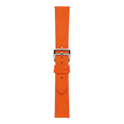 20mm Universal textured genuine leather watch strap - Orange#serie_1