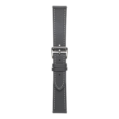 20mm Universal textured genuine leather watch strap - Grey#serie_3
