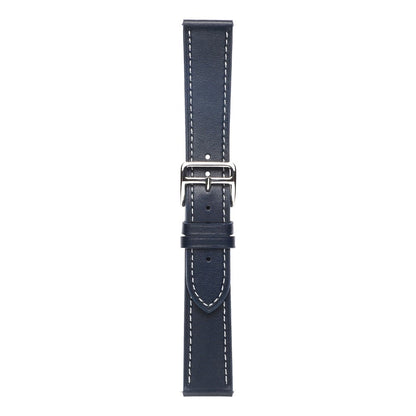 20mm Universal textured genuine leather watch strap - Midnight Blue#serie_9