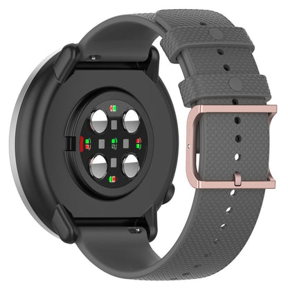 20mm Universal dots design silicone watch strap - Grey#serie_8
