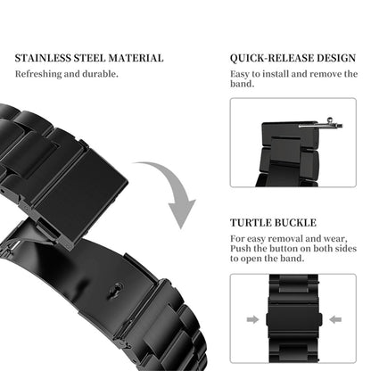 Rigtigt kønt Universal Metal Urrem - Sort#serie_1
