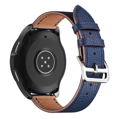 20mm Universal genuine leather watch strap - Dark Blue#serie_12