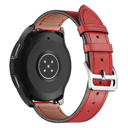 20mm Universal genuine leather watch strap - Red#serie_6