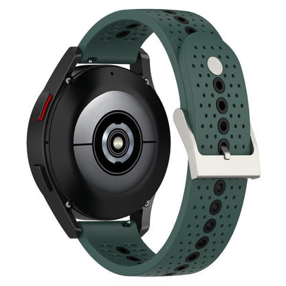 20mm Universal dual color watch strap - Olive Green / Black#serie_3