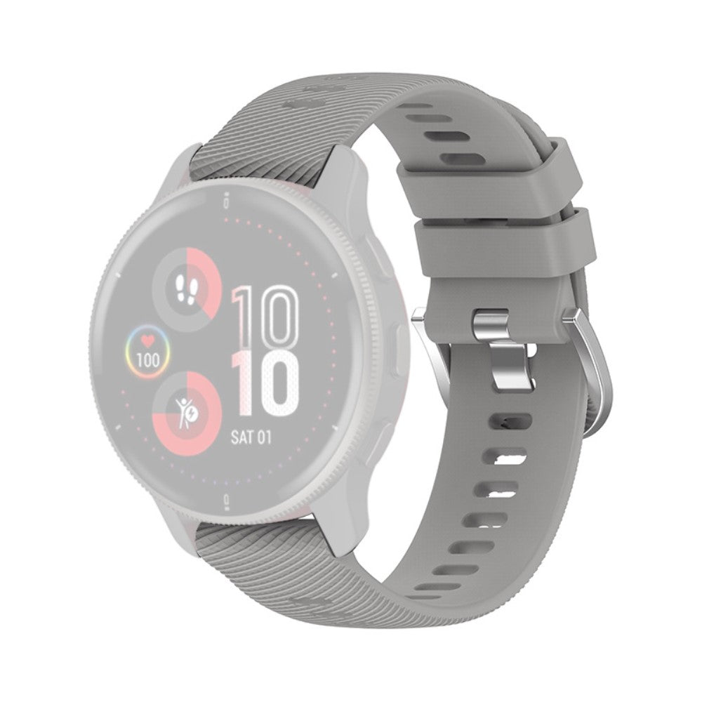 20mm cross stripe silicone watch strap for Samsung and Garmin watch - Light Grey#serie_2