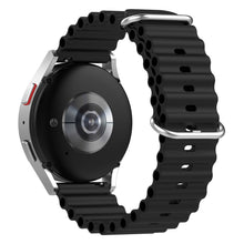 20mm Universal silicone watch strap - Black#serie_1