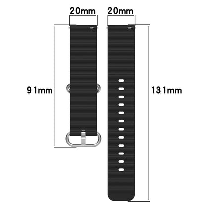 Mega komfortabel Universal Silikone Rem - Hvid#serie_13