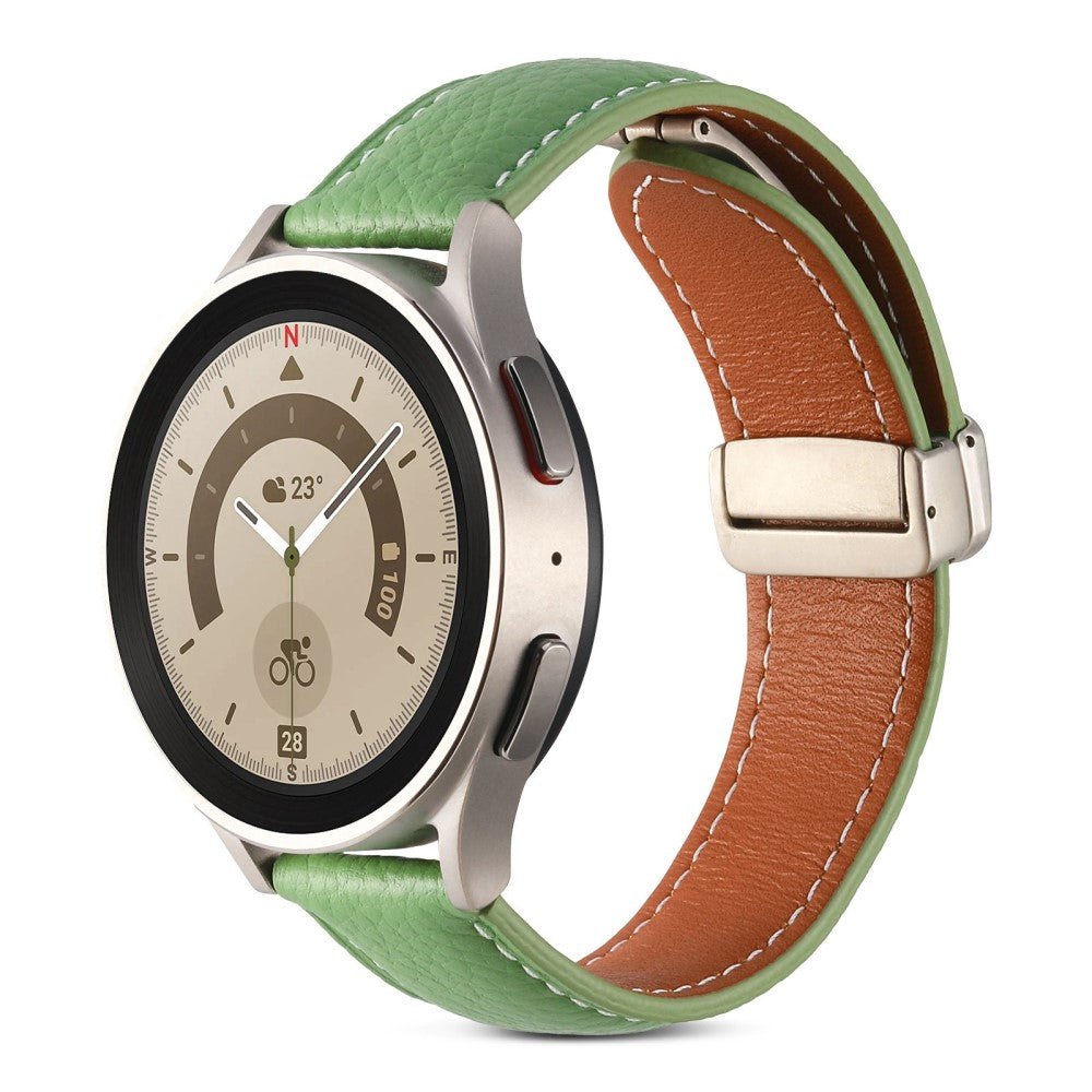Elegant Universal Ægte læder Rem - Grøn#serie_3