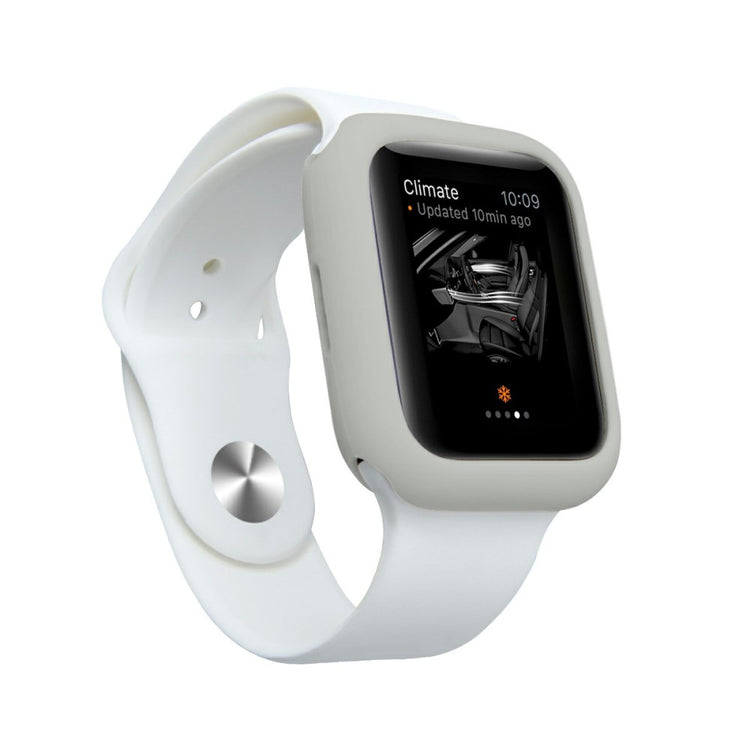 Apple Watch Series 7 41mm  Silikone Bumper  - Sølv#serie_15