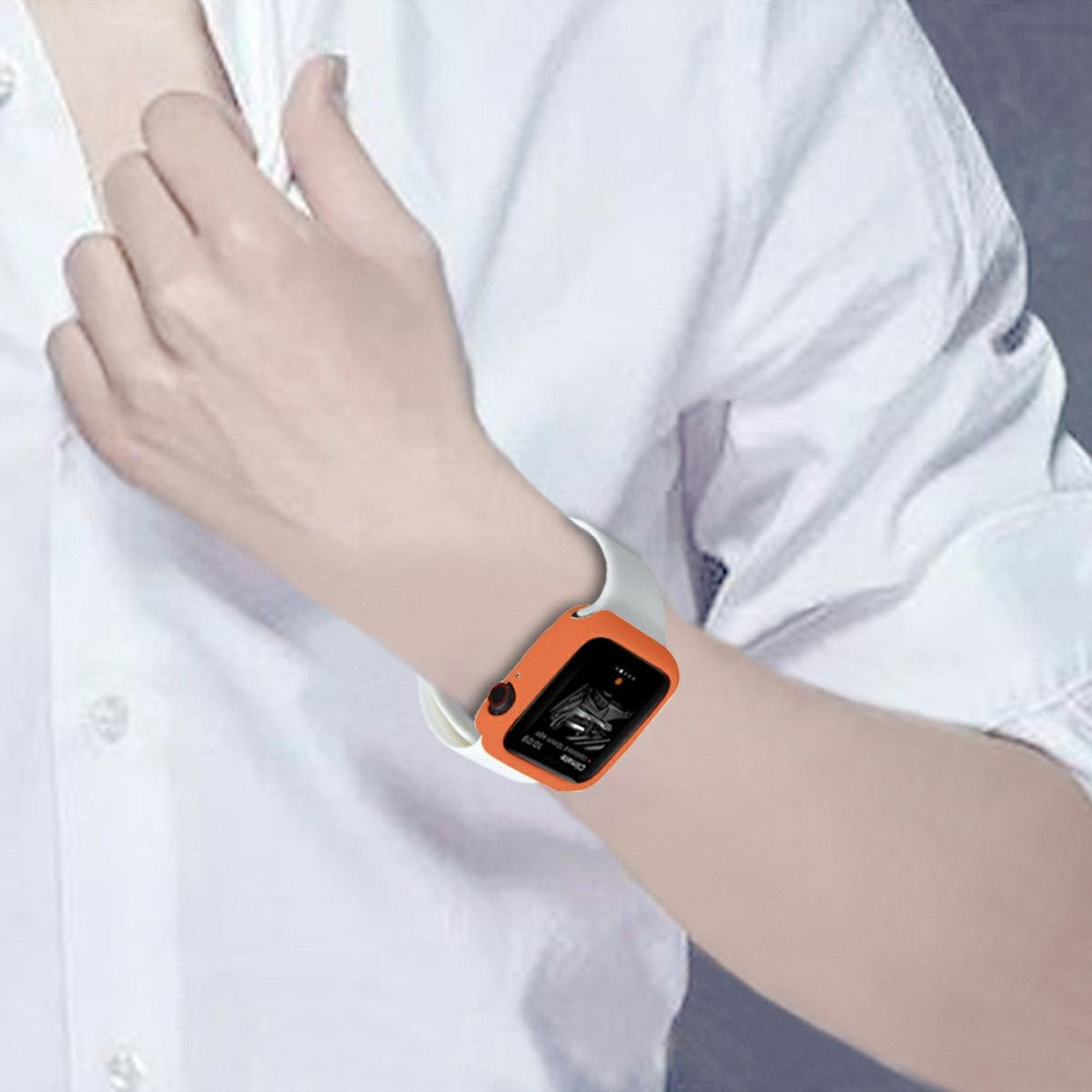 Apple Watch Series 7 41mm  Silikone Bumper  - Orange#serie_4