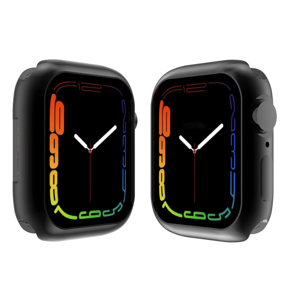 Sort Apple Watch Series 7 41mm Silikone Cover#serie_1