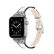 Apple Watch Series 7 41mm Aitoa nahkaa ja Strassit Ranneke