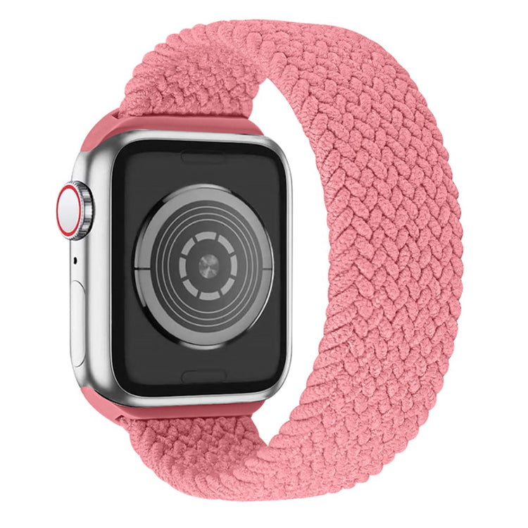 Helt vildt nydelig Apple Watch Series 7 41mm Nylon Rem - Størrelse: L - Pink#serie_21