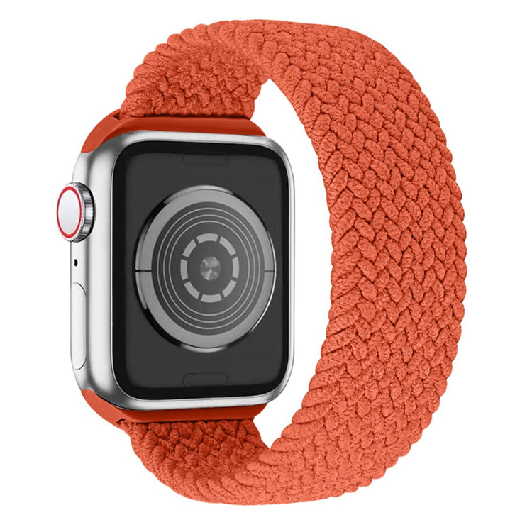 Meget kønt Apple Watch Series 7 41mm Nylon Rem - Størrelse: M - Orange#serie_5