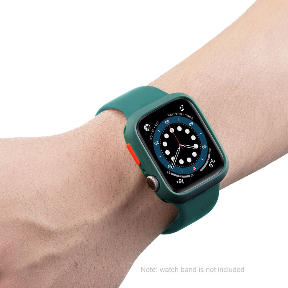 Vildt Fed Apple Watch Series 7 41mm Cover med Skærmbeskytter i Silikone - Gennemsigtig#serie_3