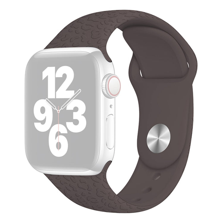 Rigtigt fint Apple Watch Series 7 41mm Silikone Rem - Brun#serie_1