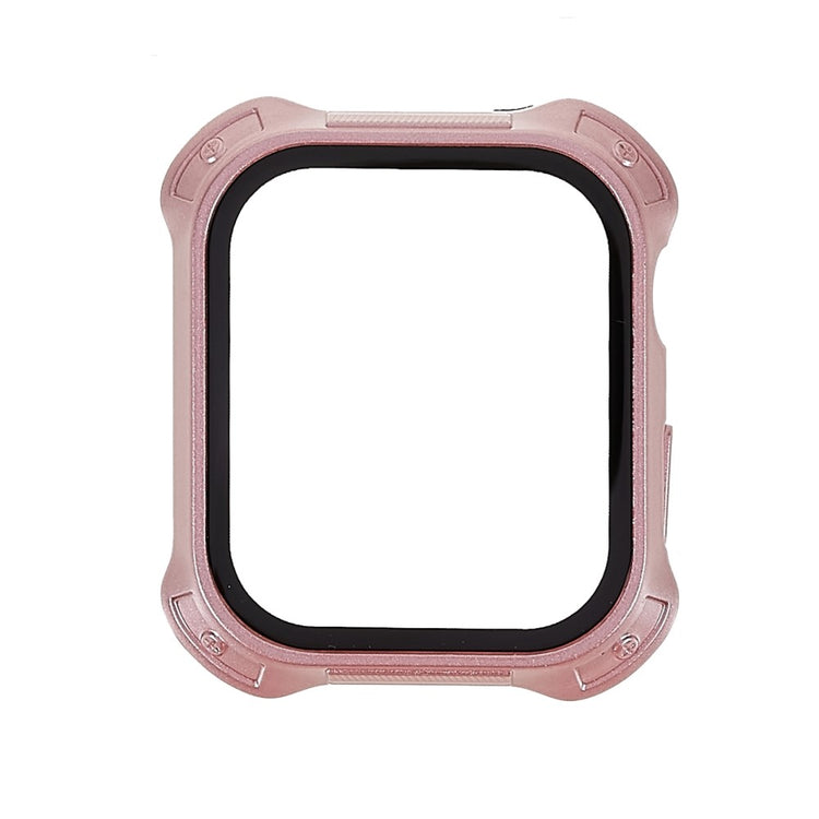 Meget Godt Apple Watch Series 7 41mm Cover med Skærmbeskytter i Plastik og Hærdet Glas - Pink#serie_4