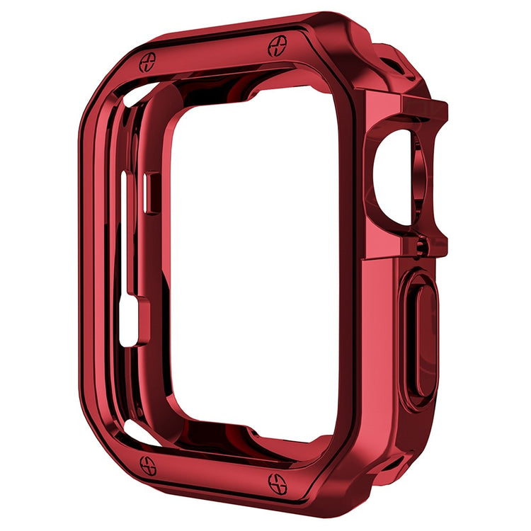 Apple Watch Series 7 41mm  Silikone Bumper  - Rød#serie_3