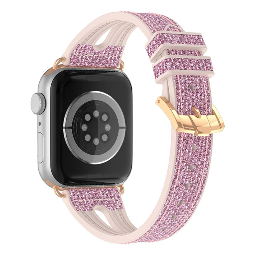 Rigtigt slidstærk Universal Apple Silikone Rem - Pink#serie_1