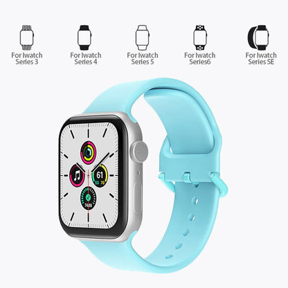 Rigtigt fed Universal Apple Silikone Urrem - Sort#serie_1