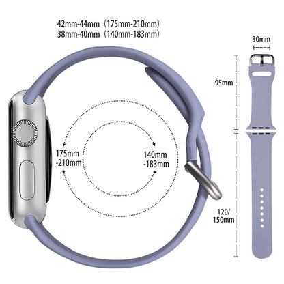 Rigtigt fed Universal Apple Silikone Urrem - Lilla#serie_5