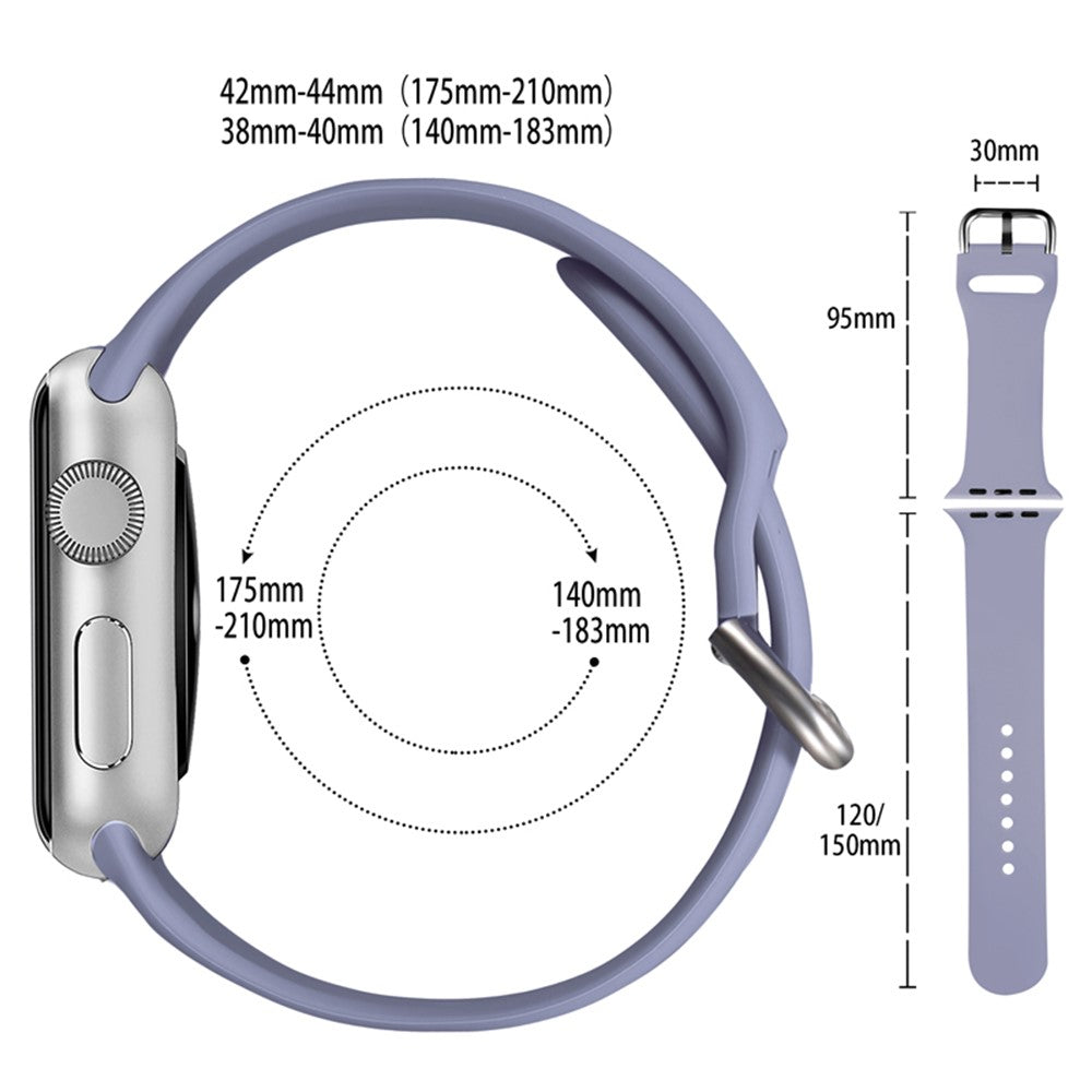 Rigtigt fed Universal Apple Silikone Urrem - Rød#serie_7