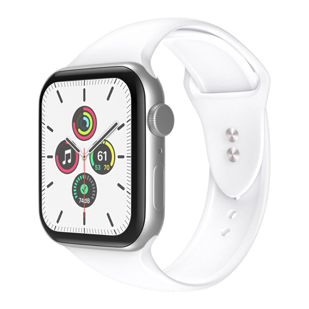 Meget cool Universal Apple Silikone Urrem - Hvid#serie_3