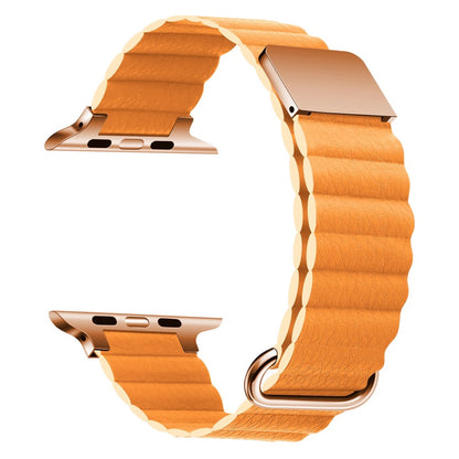 Vildt kønt Universal Apple Ægte læder Rem - Orange#serie_7