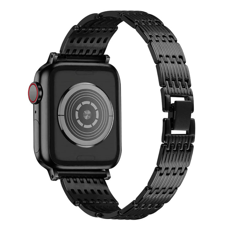 Helt vildt kønt Apple Watch Series 7 45mm Metal Rem - Sort#serie_3