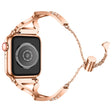 Kova Apple Watch Series 7 45mm Metalli ja Strassit Ranneke