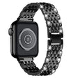 Makea Apple Watch Series 7 45mm Metalli ja Strassit Ranneke