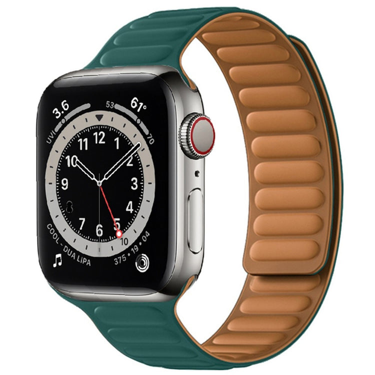 Stilren Apple Watch Series 7 45mm Silikone Rem - Grøn#serie_14