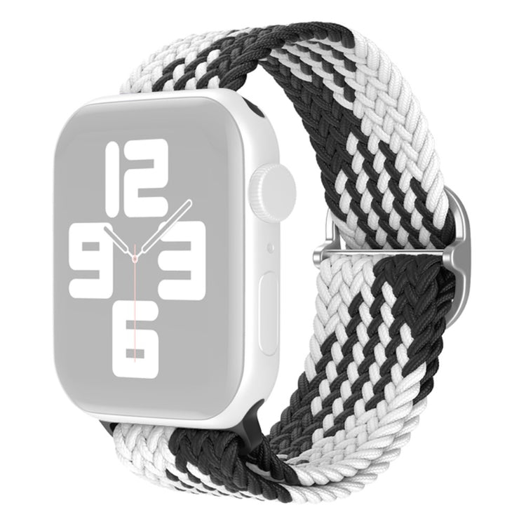Slidstærk Apple Watch Series 7 45mm Nylon Rem - Sort#serie_15