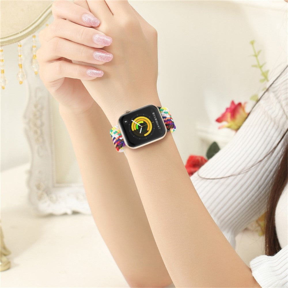 Mega godt Apple Watch Series 7 45mm Stof Urrem - Pink#serie_5