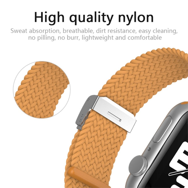 Rigtigt hårdfør Apple Watch Series 7 45mm Stof Urrem - Blå#serie_17