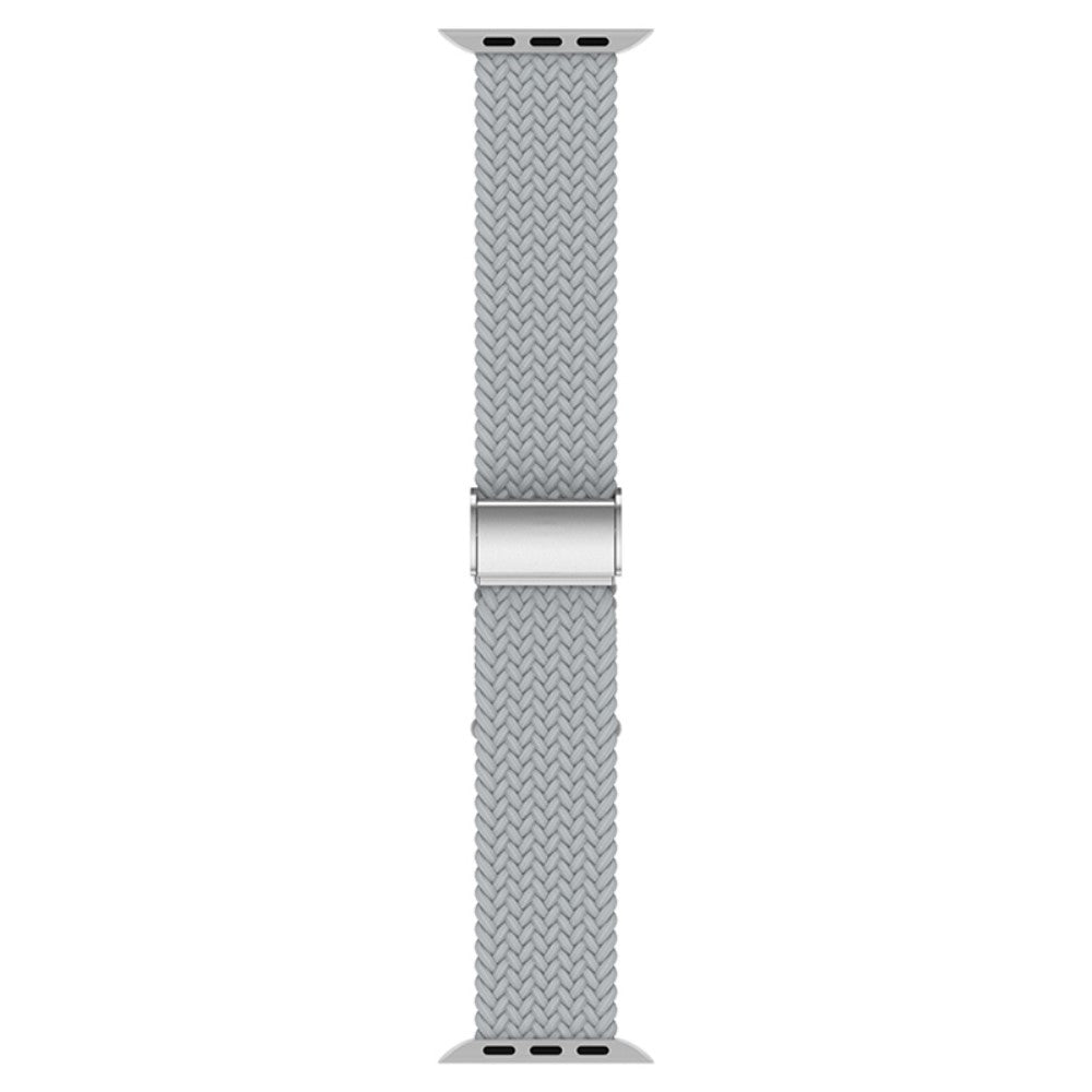 Holdbart Apple Watch Series 7 45mm Stof Urrem - Hvid#serie_26