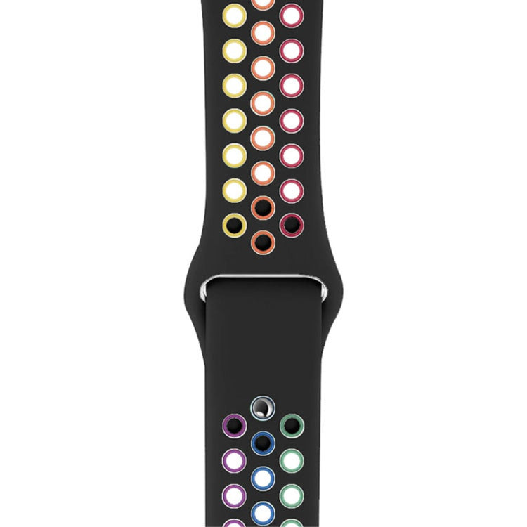 Meget fed Apple Watch Series 7 45mm Silikone Urrem - Sort#serie_2