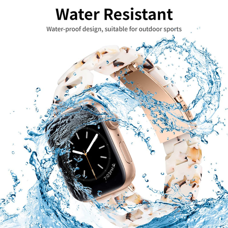 Elegant Apple Watch Series 7 45mm  Urrem - Brun#serie_6