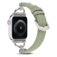 Kestävä Apple Watch Series 7 45mm Aitoa nahkaa Ranneke