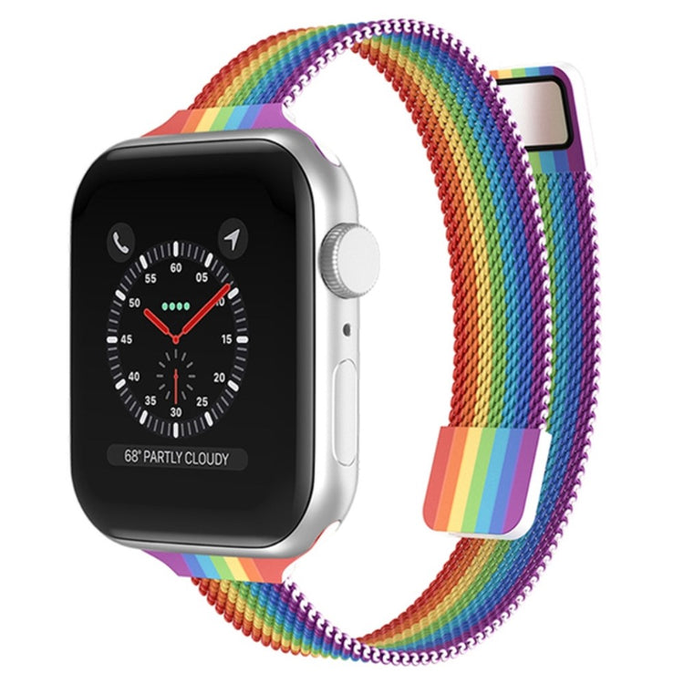 Helt vildt smuk Apple Watch Series 7 45mm Metal Urrem - Flerfarvet#serie_3