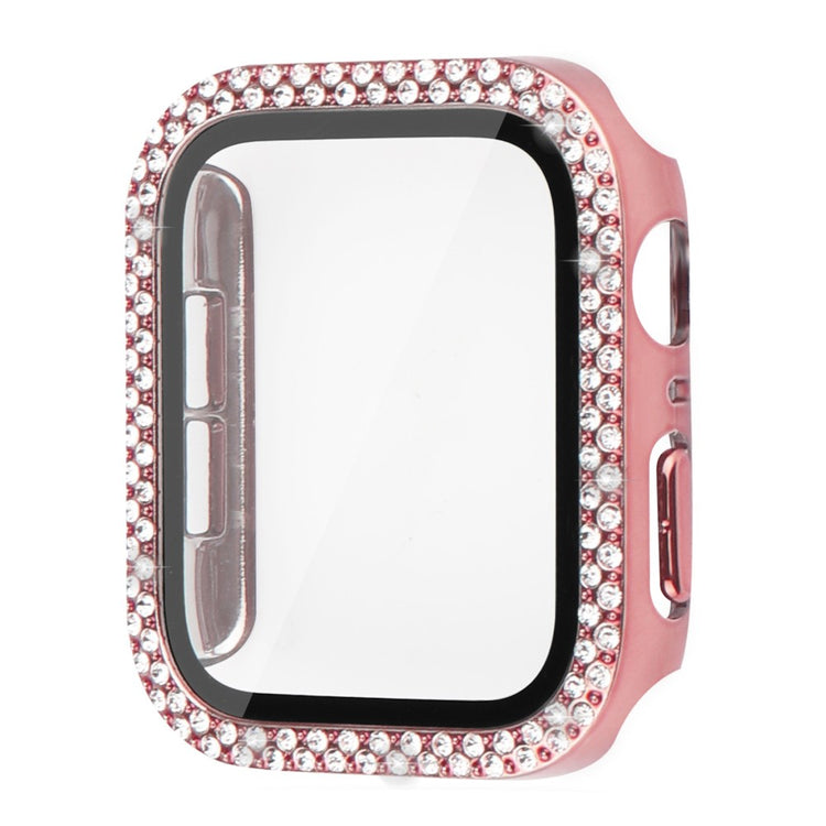 Apple Watch Ultra Plastik Cover med Rem og Hærdet Glas - Pink#serie_5