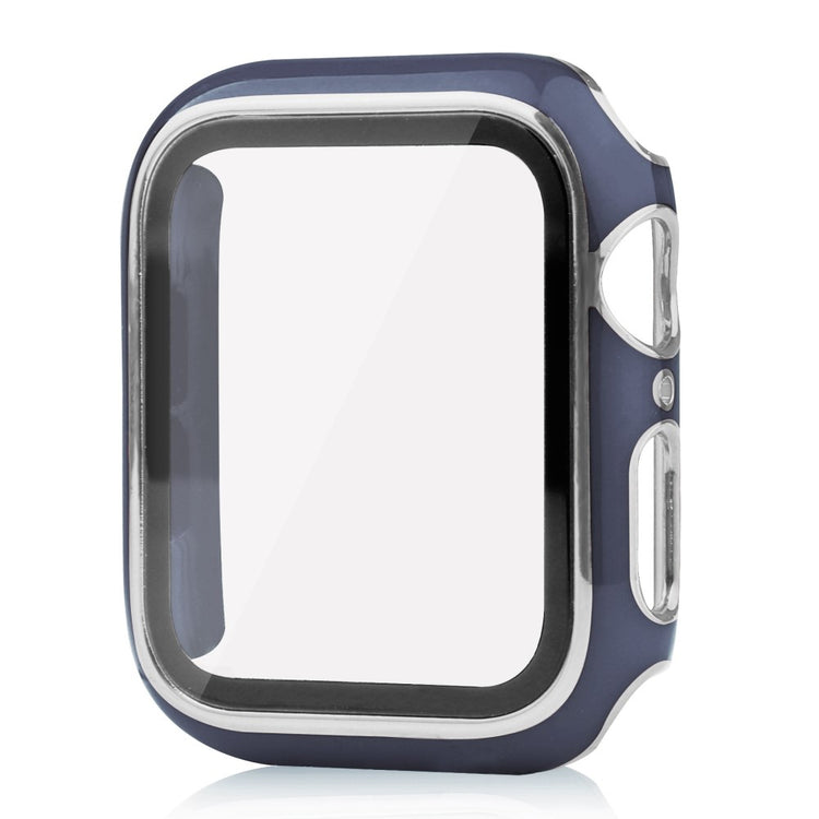 Mega Fed Apple Watch Ultra Cover med Skærmbeskytter i Plastik og Hærdet Glas - Blå#serie_10