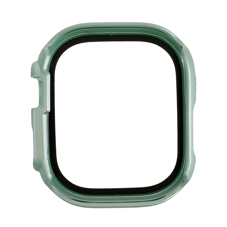 Vildt Godt Apple Watch Ultra Cover med Skærmbeskytter i Plastik og Hærdet Glas - Grøn#serie_6