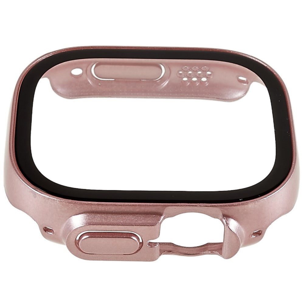 Vildt Fed Apple Watch Ultra Cover med Skærmbeskytter i Plastik og Hærdet Glas - Pink#serie_5