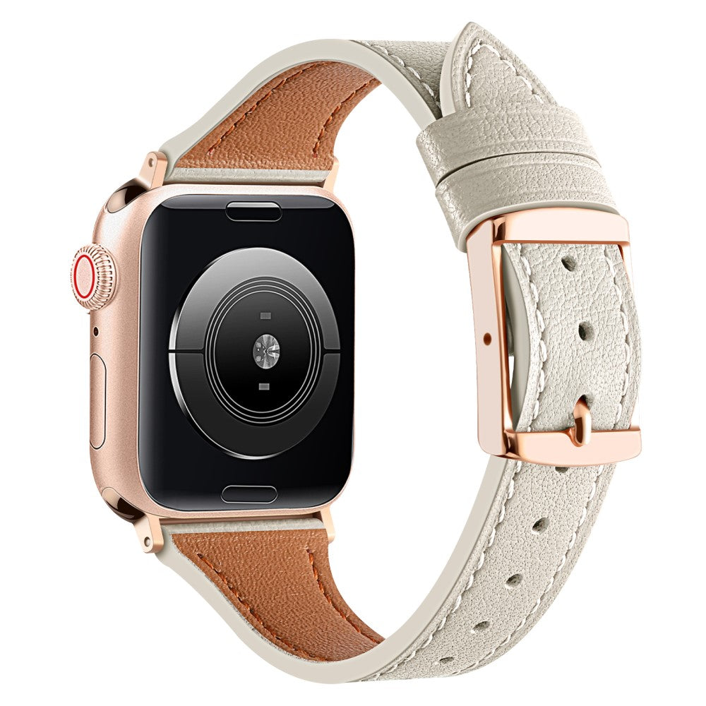 Smuk Universal Apple Ægte læder Rem - Hvid#serie_5