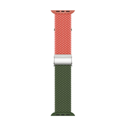 Tidsløst Nylon Universal Rem passer til Apple Smartwatch - Grøn#serie_3