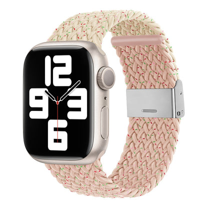Tidsløst Nylon Universal Rem passer til Apple Smartwatch - Pink#serie_4