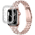 Vahva Apple Watch Series 7 45mm Metalli ja Strassit Ranneke