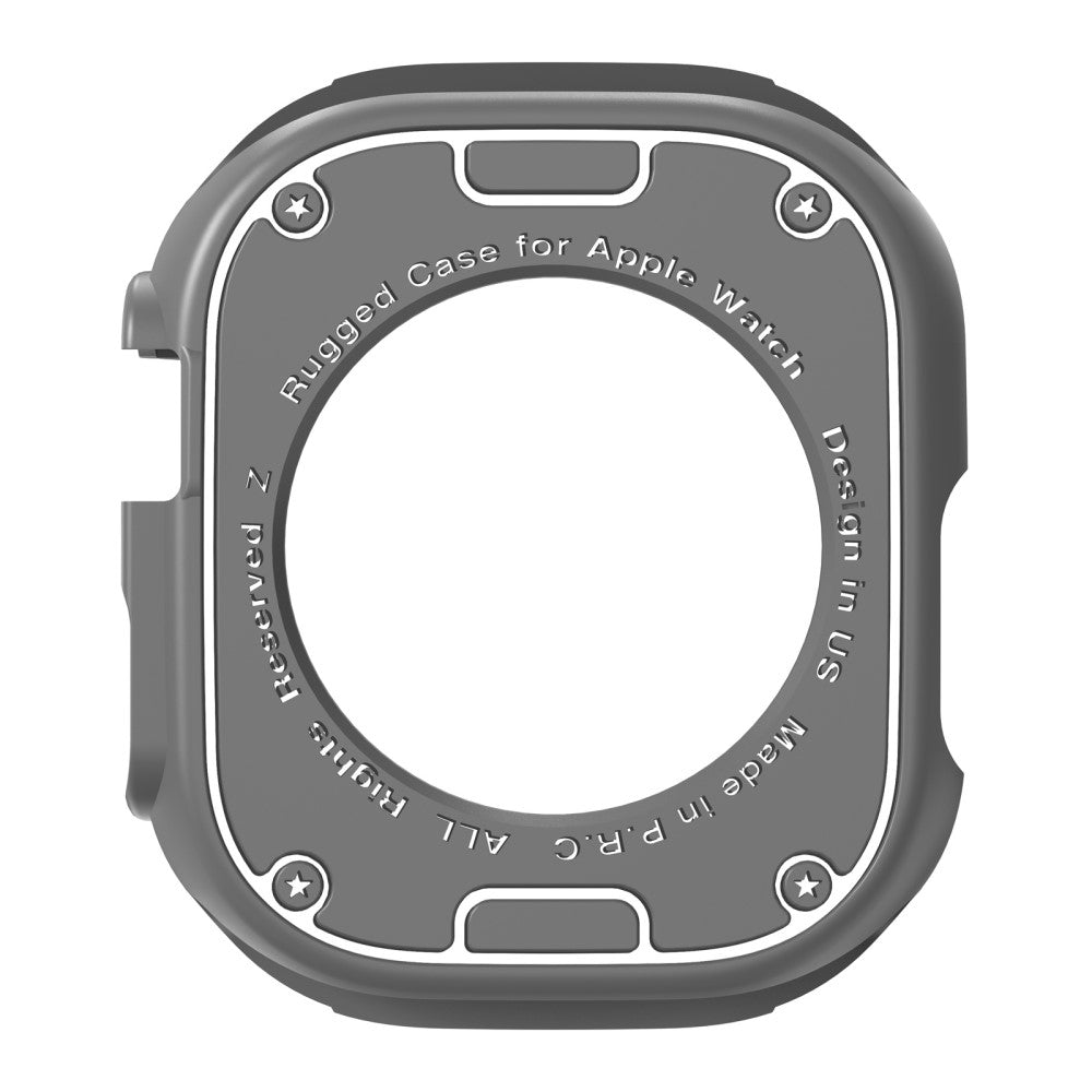 Apple Watch Series 8 (45mm) / Apple Watch Series 7 45mm Beskyttende Silikone Bumper  - Sølv#serie_3