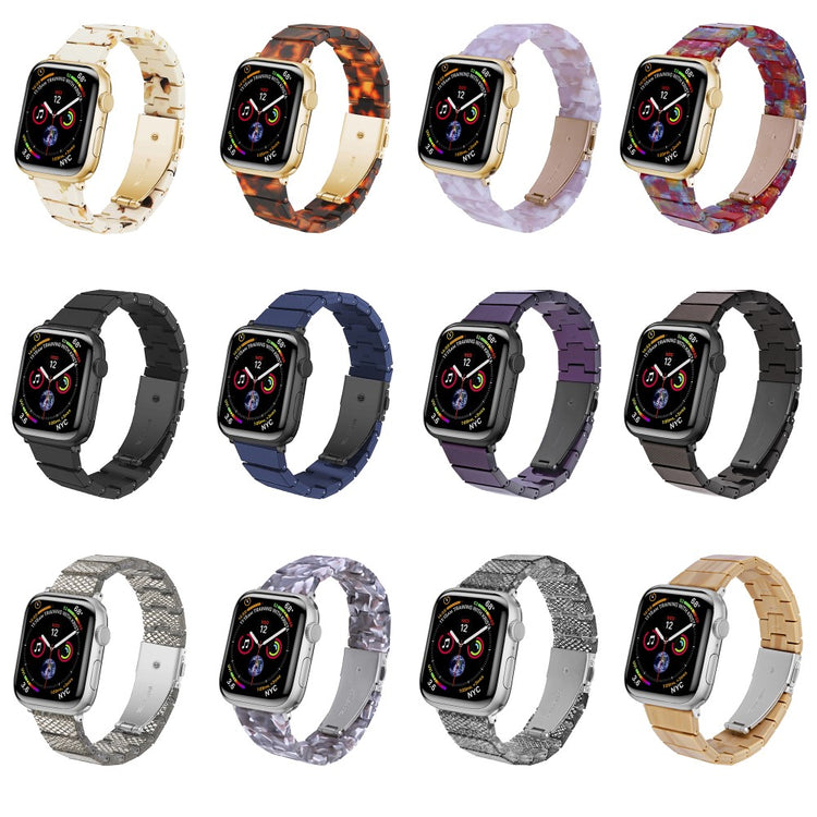 Meget Fed Plastik Universal Rem passer til Apple Smartwatch - Brun#serie_8